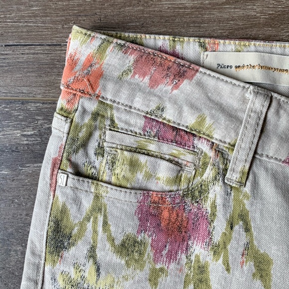 ANTHRO PILCRO Ikat Floral STET Skinny Jeans 27 - Picture 3 of 12